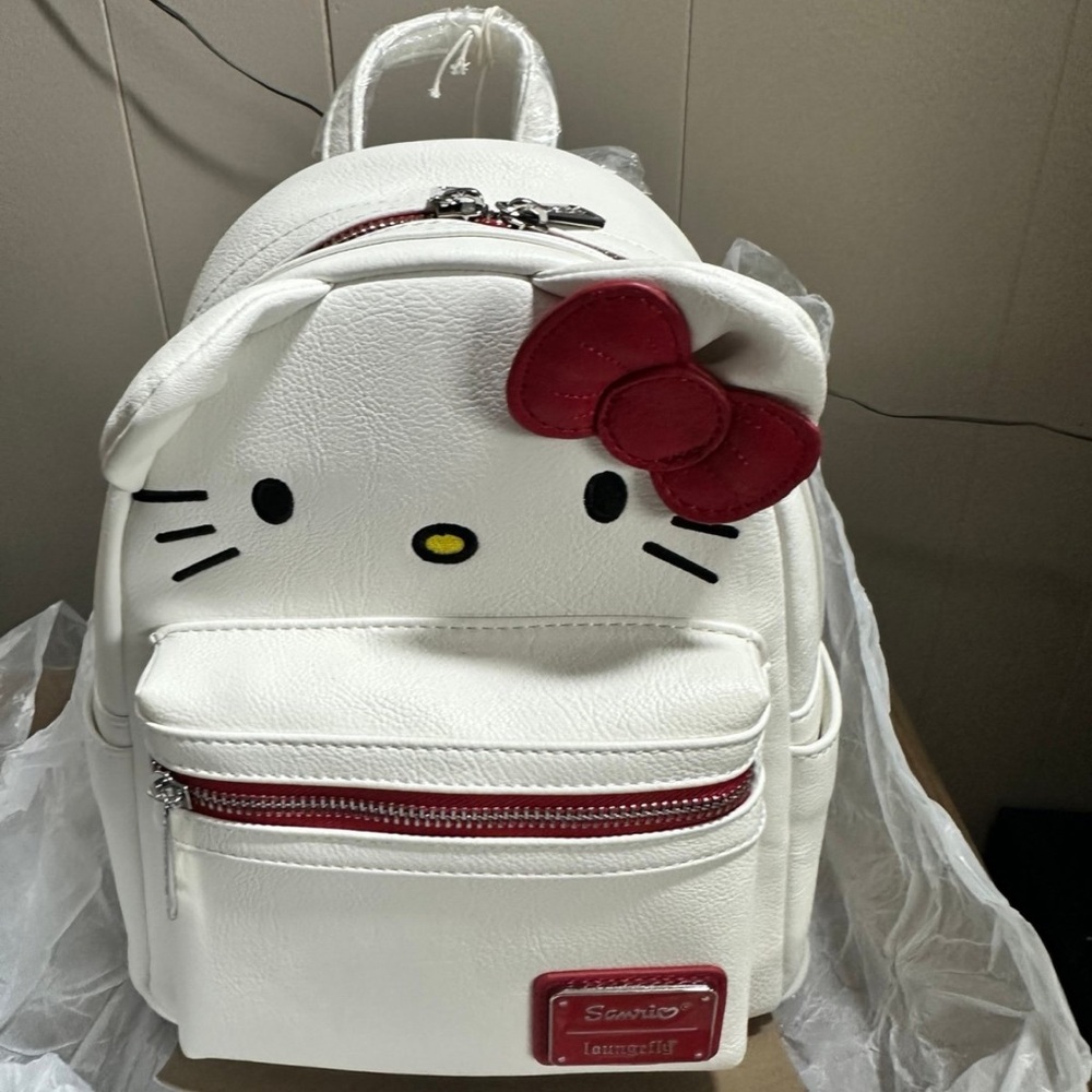 Loungefly White and Red Hello Kitty Backpack